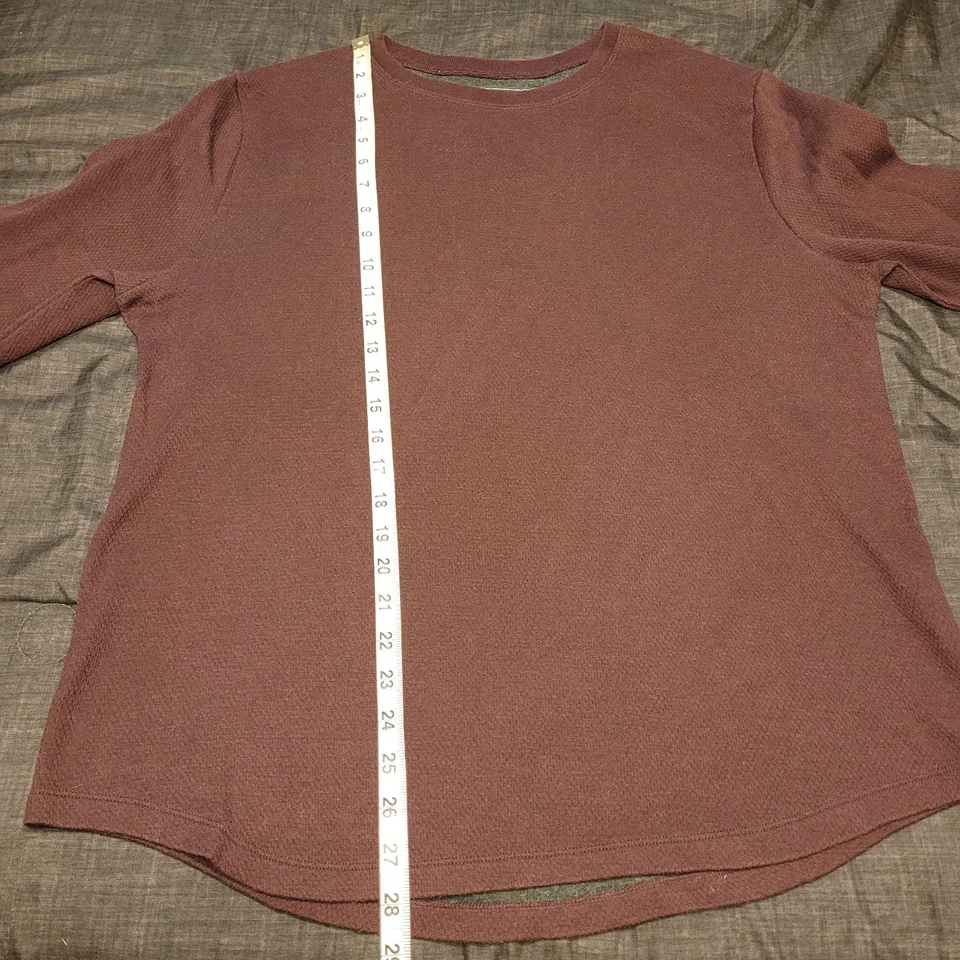 EXPRESS Mens Size L Burgundy Pullover Sweater Crew Neck - Image 4 of 4