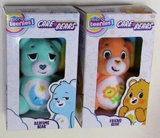 Care Bears Micro Plush Teenies  Lot Of 2  BEDTIME & FRIEND BEAR