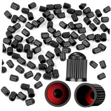 100PCS Tire Valve Caps, Valve Stem Caps with O Rubber Ring, Tire Caps are