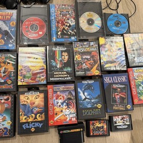 Sega Genesis + Sega CD + Sega Nomad Plus 25 Games Bundle.