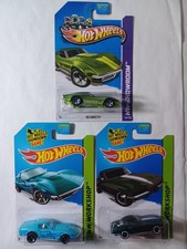 Hot Wheels Corvette Kmart Exclusive (3) 2013-14 '69 Corvettes-2015 '64 Sting Ray