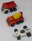 Vintage Tonka Totes Lot of 3 Cars Dump Truck Cement Truck Race Car 1970s 70s USA