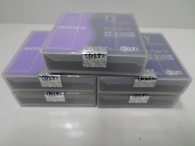 5 x Tapes SONY DL4TK88 1/2'' DATA CARTRIDGE DLT TAPE IV 80GB  NEW/SEALED.