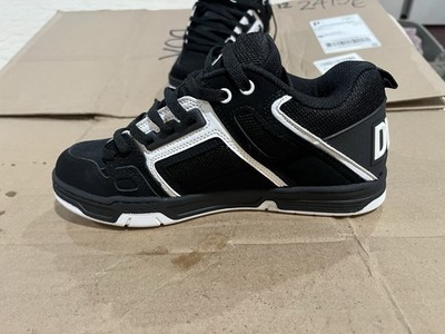 DVS Men's Skateboarding Skate Shoes Lace-Up Sneakers Black/White US8