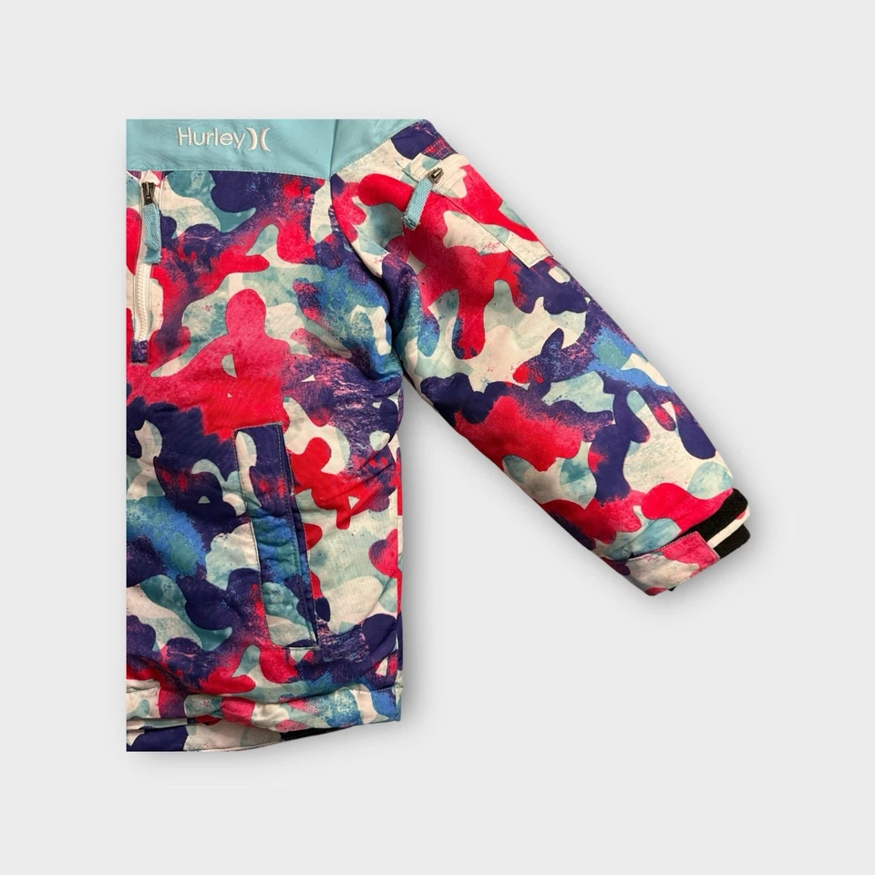 Jaqueta de neve em pó rosa e azul Hurley - Imagem 3 de 4