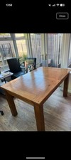 Solid Oak Dining Table 6-8 Seats  Oak furniture land extendable 