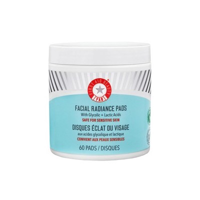 First Aid Beauty Facial Radiance Pads w Glycolic & Lactic Acids, Daily