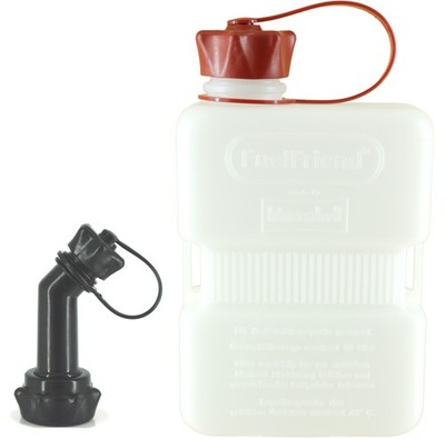 FUELFRIEND-PLUS CLEAR 1 Liter Mini-Benzinkanister + Füllrohr verschließbar
