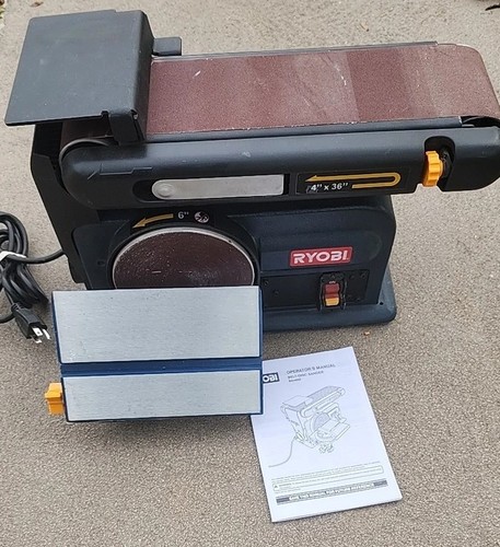 Ryobi BD4600 Dual Action Bandschleifer Vintage 4"x 36" & 6" rund 4,6 Amp 3600 RPM - Bild 1 von 8
