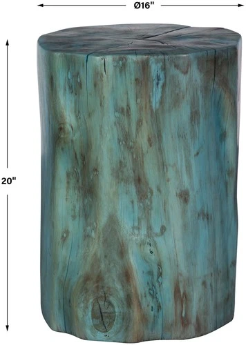 Uttermost 22948 Habitat 16"W Wood Accent Table - Green - Picture 5 of 5