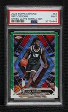 2023-24 Topps Chrome Green Wave Refractor /65 Sidy Cissoko #57 PSA 9 MINT g6p