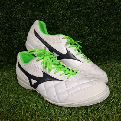 Mizuno Fußballschuhe Herren UK 11 weiß grün Indoor Astro nicht markierend