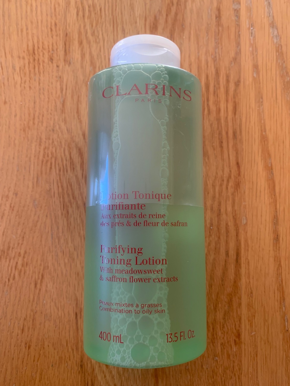 Brand New & Sealed CLARINS Purifying Toning Lotion 400ml - Combination to Oily