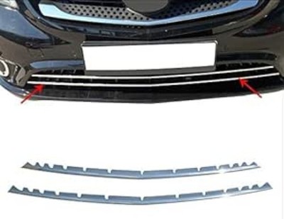 Für Mercedes Vito 447 ab 2014 Chrom Stoßstange Vorne Streamer 2tlg S.Stahl