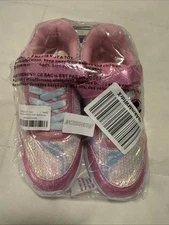 Runside Girls Sequin Sneakers, New Size 4, Color: Pink With White. 
