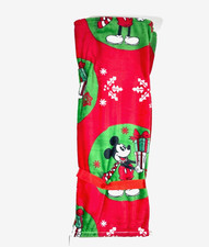 Disney Mickey Mouse Christmas Holiday Plush Throw Blanket 50" x 70"