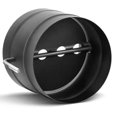 Gisafai 6 Inch Stove Pipe Damper Stainless Steel Air Insulated Damper Wood Bu...