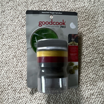 GoodCook PRO Hand Held Spiralizer, Interchangeable Blades, Multi-Color