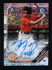 2019 Bowman Draft Chrome Pick Sparkles Refractor 55/71 Grant McCray Auto 0b0
