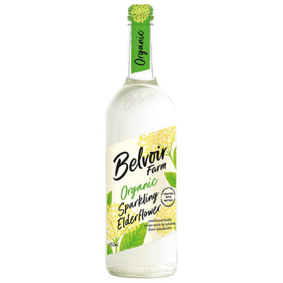 Belvoir Sparkling Holunderflower 750ml, Bio, 100% natürliches Quellwasser