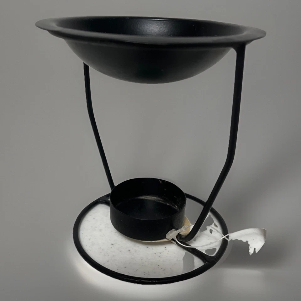 Calentador de aceite de hierro Luminessence vela cera se derrite olla a fuego lento difusor de fragancia regalo Foto 2 de 4