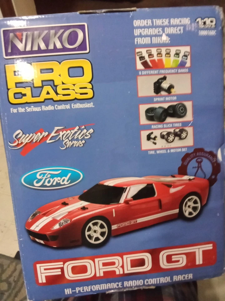 Vintage Nikko Pro Class R/C Ford GT Red,1/10 Th.Excellemt Condition.HTF - Image 3 of 4