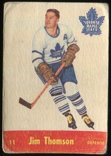 1955-56 Parkhurst #11 Jim Thomson Toronto Maple Leafs