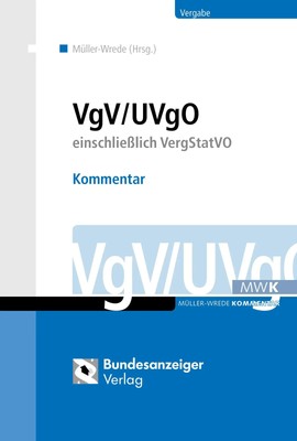 VgV / UVgO - Kommentar | einschließlich VergStatVO | Malte Müller-Wrede | Buch
