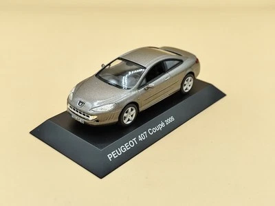 1/43 Peugeot 407 Coupé Gris 2005 Norev - Photo 1/3