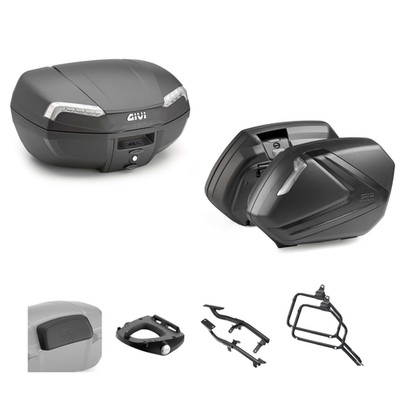 GIVI Kit Rear Suitcase E46NT2 + Side Cases V37NNT for KLE Versys ABS 2015-2017