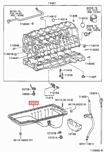 Genuine Toyota LandCruiser 105 Series HZJ 1HZ 4.2 Diesel Engine Oil Sump Pan - Picture 4 of 4