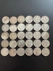 30 Roosevelt Dimes 1947 - 1960 Silver Dime Coin Lot Roll 10C 90%