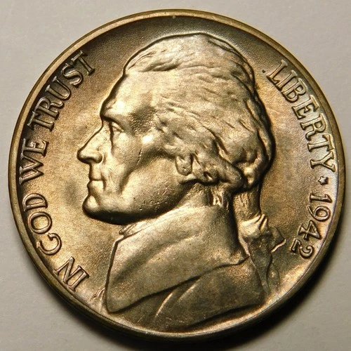 1942-D Jefferson Nickel — photo from the most recent tracked eBay sale