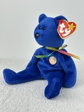 Ty The Beanie Baby Clubby vintage 1998 Blue Plush Soft Collectible Toy 21 cm
