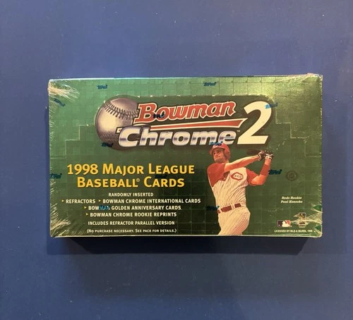 1998 Topps Bowman Chrome Series 2 MLB Card Box - Factory Sealed