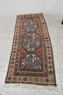 g01d16- Alter Teppich/ Läufer, Maße: 240x98 cm, Gewicht: 4 ...