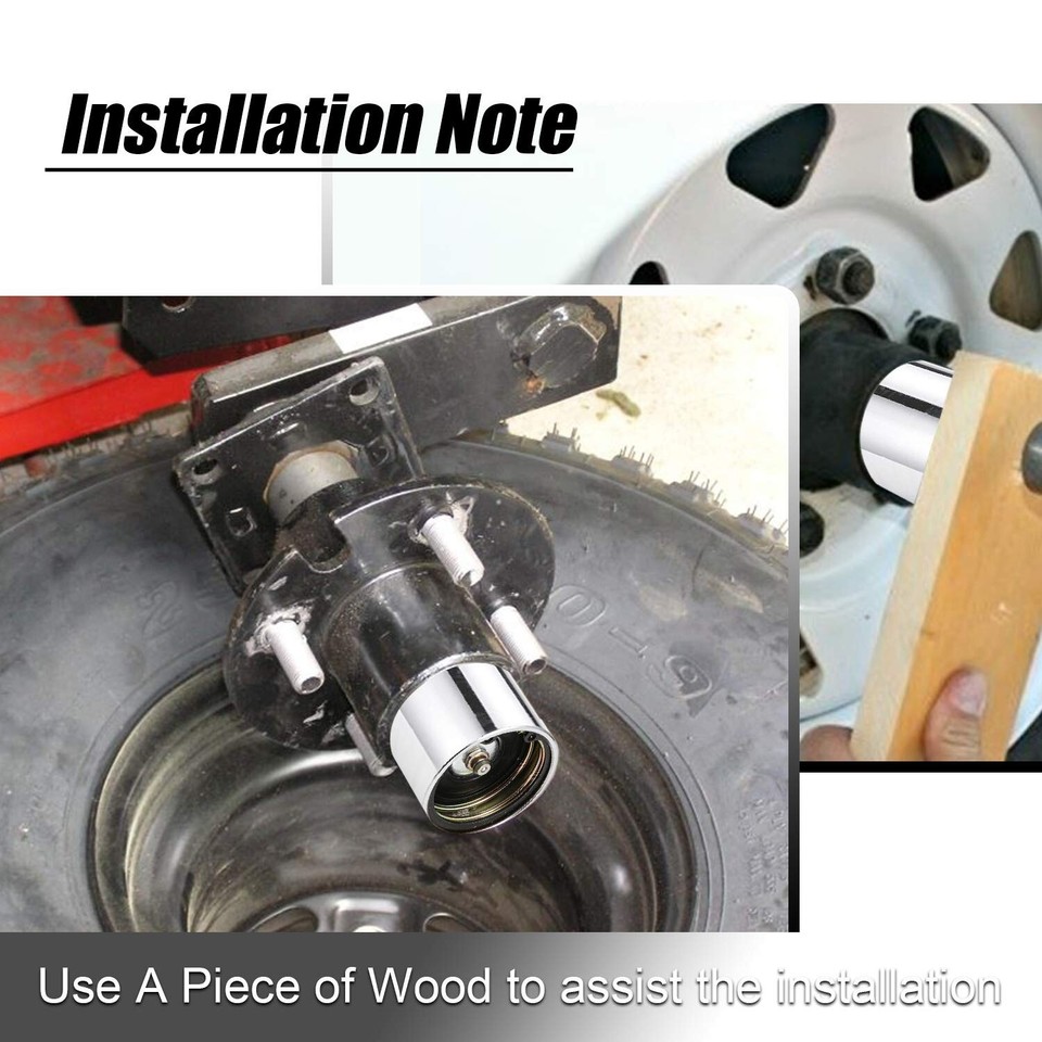 2x Buddy Bearing Buddy Protectors Grease 1.98 Wheel Hub w/ Bras For