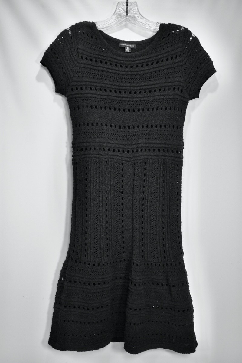 Saks 5th Avenue Black Crochet Knit Midi Cap Sleeve Dress S | eBay Saks 5th Avenue Black Crochet Knit Midi Cap Sleeve Dress S | eBay