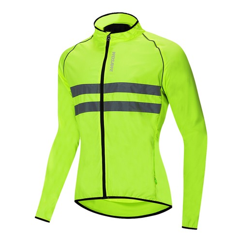 WOSAWE Men's Cycling Jacket Windbreaker Waterproof High Visible Reflective Vest - Picture 14 of 17
