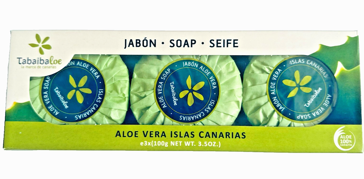 ALOE VERA Soap Tabaiba 3x100g UK STOCK aloe 100% Canarian TRACKED 48 | eBay  UK