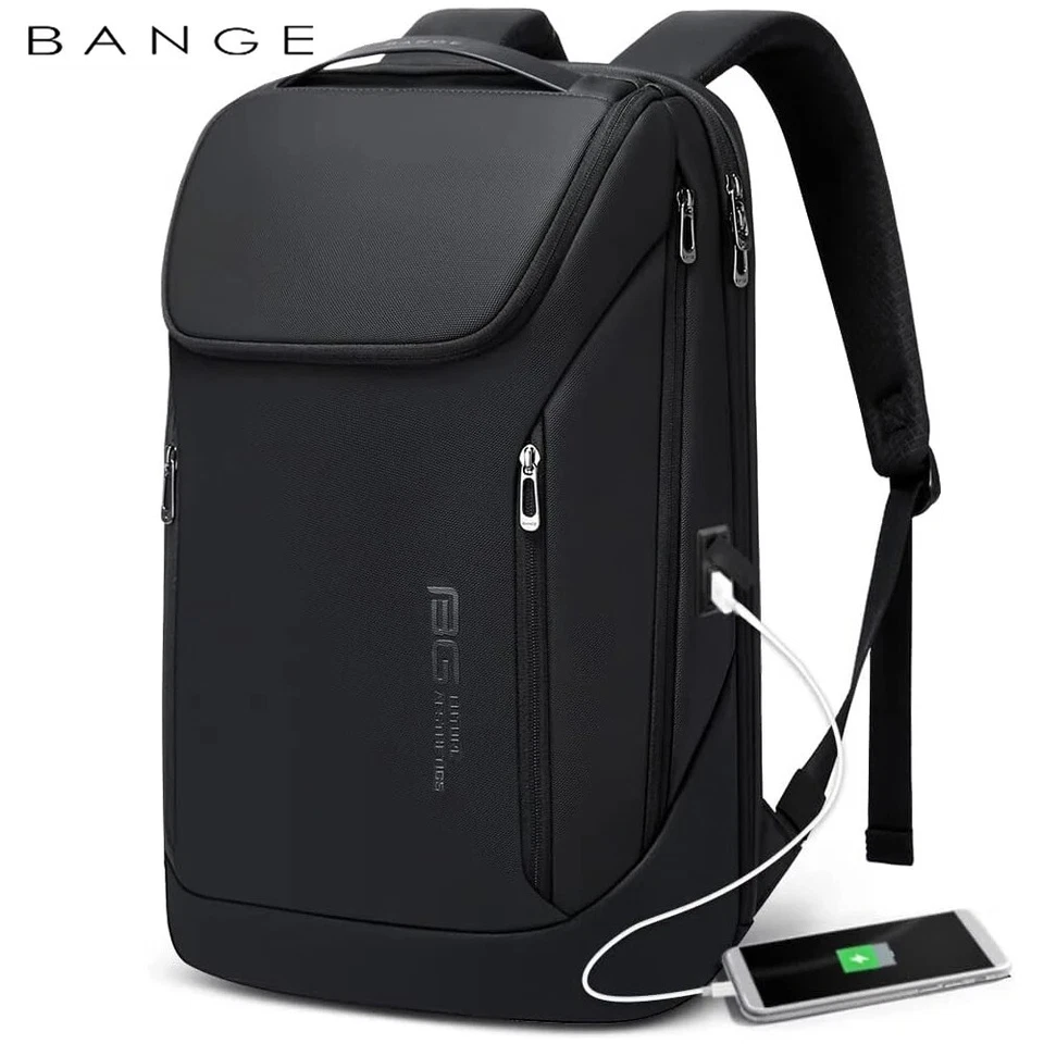 BRANDED New BANGE Anti Theft Waterproof Laptop Backpack 17 Computer Bag Travel Business