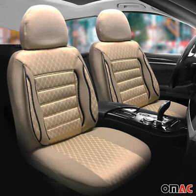 Sitzbezüge Schonbezüge für Mercedes CLA CLK CLS Beige 2 Sitz Vorne