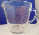 Vtg PYREX 1 Quart / 4 Cups / 32 Oz Measuring Cup Clear Open Handle