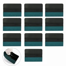 10 Pcs Vinyl Wrap Squeegee w/ Suede Felt for Car Wrap Scraper Window Tint Tools