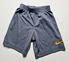 Nike Boys Athletic Shorts Size 6/M Gray w/ Orange Swoosh
