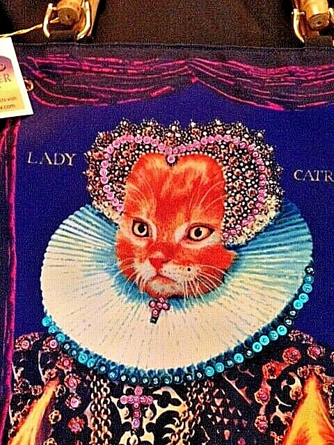 中居ベル キャンバスプリント 「Cat Lady」 中居ベル キャンバス