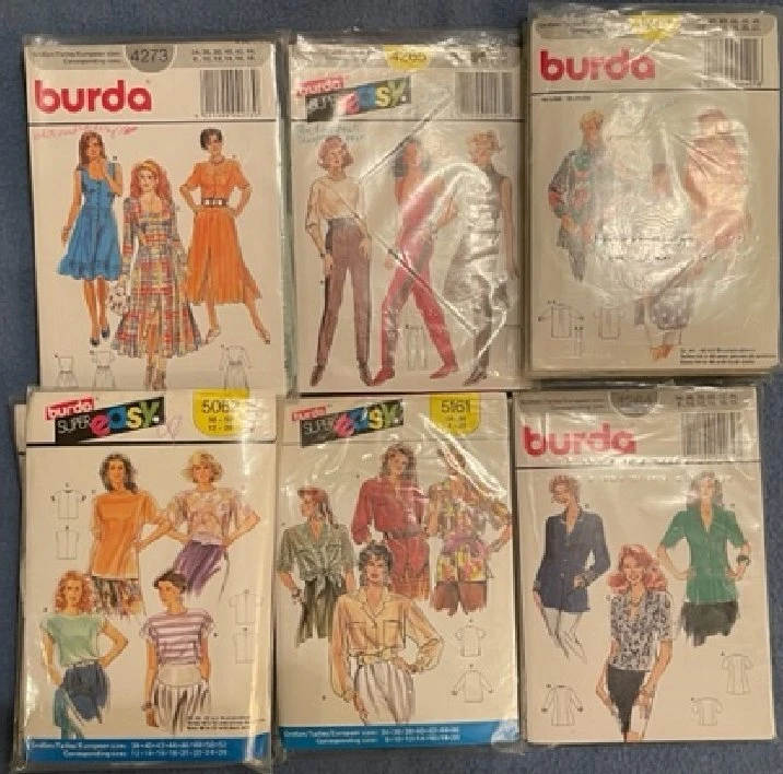 Elección del comprador: talla 6-8-10-12-14-16-18-20-22-24-26-40 $5,95-$9,95 CORTE/SIN CORTAR BURDA Foto 3 de 3