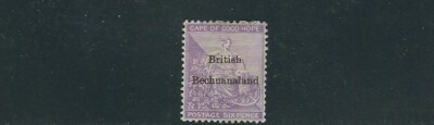 BECHUANALAND 1885-87 QV (Scott 8 six pence) F/VF MH | eBay