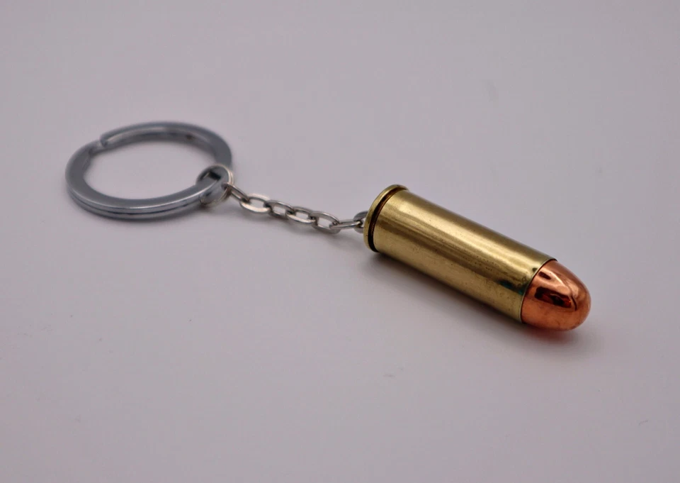Real Bullet 45 长 Colt 带扁平钥匙环和坚固钥匙链 — 第 3/4 张图片