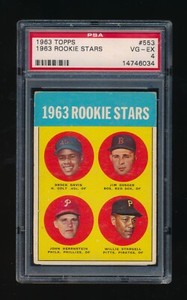 Willie Stargell 1963 Topps #553 Rookie Stars Price Guide - Sports 